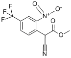 CAS 登录号：13544-05-3， alpha-氰基-2-硝基-4-(三氟甲基)-苯乙酸甲酯
