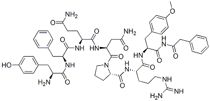 CAS 登录号：135447-36-8， O-甲基-N-(苯基乙酰基)-D-酪氨酰-L-苯丙氨酰-L-谷氨酰胺酰-L-天冬氨酰胺酰-L-精氨酰-L-脯氨酰-L-精氨酰-L-酪氨酰胺
