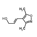 CAS 登录号：135510-61-1， (2E)-3-(3,5-二甲基-1,2-恶唑-4-基)-2-丙烯-1-醇