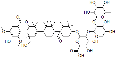 CAS 登录号：135545-88-9， 甜周围假雄蕊素A