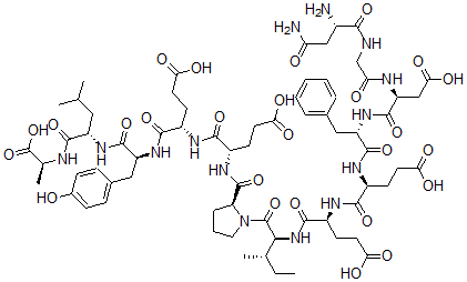 CAS 登录号：135546-61-1， L-天冬氨酰胺酰甘氨酰-L-alpha-天冬氨酰-L-苯丙氨酰-L-alpha-谷氨酰-L-alpha-谷氨酰-L-异亮氨酰-L-脯氨酰-L-alpha-谷氨酰-L-alpha-谷氨酰-L-酪氨酰-L-亮氨酰-L-丙氨酸