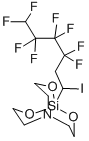 CAS 登录号：135587-12-1， 1-(3,3,4,4,5,5,6,6-八氟-1-碘己基)-2,8,9-三氧杂-5-氮杂-1-硅杂双环[3.3.3]十一烷