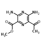 CAS 登录号：135673-70-0， 甲基6-乙酰基-3,5-二氨基-2-吡嗪羧酸酯