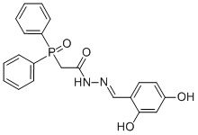 CAS 登录号：135689-10-0， 2-(二苯基亚膦酰)-乙酸2-[(2,4-二羟基苯基)亚甲基]酰肼