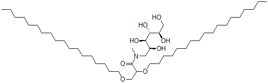 CAS 登录号：135961-68-1， N-甲基-2,3-双十八烷氧基-N-[(2S,3R,4R,5R)-2,3,4,5,6-五羟基己基]丙酰胺