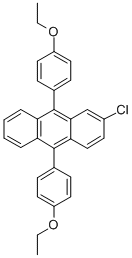 CAS 登录号：135965-21-8， 9,10-二(4-乙氧基苯基)-2-氯蒽
