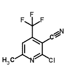 CAS 登录号：13600-48-1， 2-氯-6-甲基-4-(三氟甲基)烟腈