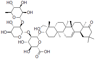 CAS 登录号：136033-54-0， 紫藤皂苷D