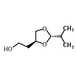 CAS 登录号：136264-04-5， 2-[(2S,4S)-2-异丙基-1,3-二氧戊环-4-基]乙醇