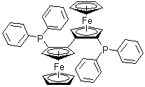 CAS 登录号：136274-57-2， (R,R'')-2,2''-二(二苯基膦基)-1,1''-联二茂铁
