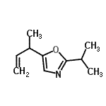 CAS 登录号：136386-23-7， 5-(3-丁烯-2-基)-2-异丙基-1,3-恶唑