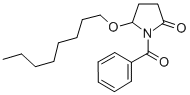CAS 登录号：136410-25-8， 1-(苯甲酰基)-5-辛氧基吡咯烷-2-酮