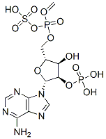 CAS 登录号：136439-86-6， [[(2R,3R,4R,5R)-5-(6-氨基嘌呤-9-基)-3-羟基-4-膦酰氧基四氢呋喃-2-基]甲氧基-羟基磷酰]甲烷磺酸