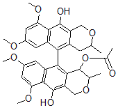 CAS#: 136565-66-7, [10-Hydroxy-5-(10-Hydroxy-7,9-Dimethoxy-3-Methyl-3,4-Dihydro-1H-Benzo[g]Isochromen-5-Yl)-7,9-Dimethoxy-3-Methyl-3,4-Dihydro-1H-Benzo[g]Isochromen-4-Yl] Acetate