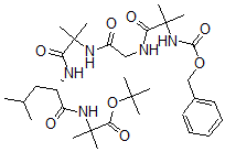 CAS 登录号：136687-69-9， 2-甲基-2-[[(2S)-4-甲基-2-[[2-甲基-2-[[2-[[2-甲基-2-(苯基甲氧羰基氨基)丙酰]氨基]乙酰基]氨基]丙酰]氨基]戊酰]氨基]丙酸叔丁基酯