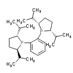 CAS 登录号：136705-65-2， (2R,2'R,5'R)-1,1'-(1,2-亚苯基)二(2,5-二异丙基磷杂环戊烷)