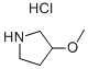 CAS#: 136725-50-3, 3-Methoxy-Pyrrolidine Hydrochloride (1:1)