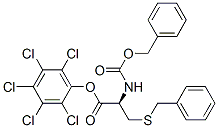 CAS 登录号：13673-54-6， (2,3,4,5,6-五氯苯基)(2R)-2-(苯基甲氧羰基氨基)-3-(苯基甲硫基)丙酸酯