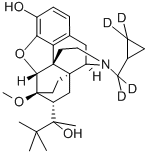 CAS#: 136781-89-0, (alphaS,5alpha,7alpha)-17-[(Cyclopropyl-2,2-D2)Methyl-D2]-alpha-(1,1-Dimethylethyl)-4,5-Epoxy-18,19-Dihydro-3-Hydroxy-6-Methoxy-alpha-Methyl-6,14-Ethenomorphinan-7-Methanol