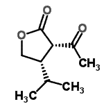 CAS 登录号：136814-02-3， (3S,4S)-3-乙酰基-4-异丙基二氢-2(3H)-呋喃酮