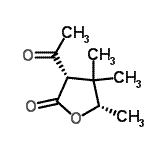 CAS 登录号：136829-86-2， (3S,5S)-3-乙酰基-4,4,5-三甲基二氢-2(3H)-呋喃酮