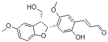 CAS#: 136880-81-4, (E)-3-[2-Hydroxy-4-[(2R,3R)-3-(Hydroxymethyl)-5-Methoxy-2,3-Dihydro-1-Benzofuran-2-Yl]-5-Methoxyphenyl]Prop-2-Enal