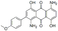 CAS 登录号:13698-89-0, 1,5-二氨基-4,8-二羟基-2-(4-甲氧基苯基)蒽醌