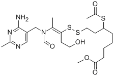 CAS#: 137-86-0, Methyl 6-Acetylsulfanyl-8-[2-[(4-Amino-2-Methylpyrimidin-5-Yl)Methyl-Formylamino]-5-Hydroxypent-2-En-3-Yl]Disulfanyloctanoate