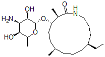 CAS#: 137019-37-5, (3R,4S,7R,11S)-4-[(2R,3R,4R,5S,6S)-4-Amino-3,5-Dihydroxy-6-Methyloxan-2-Yl]Oxy-11-Ethyl-3,7-Dimethyl-1-Azacyclotetradecan-2-One