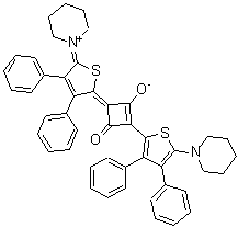 CAS#: 137020-24-7, (4E)-4-[3,4-Diphenyl-5-(1-Piperidiniumylidene)-2(5H)-Thiophenylidene]-2-[3,4-Diphenyl-5-(1-Piperidinyl)-2-Thienyl]-3-Oxo-1-Cyclobuten-1-Olate