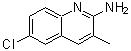 CAS#: 137110-42-0, 6-Chloro-3-Methyl-2-Quinolinamine