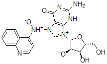 CAS#: 137339-24-3, (2R,3R,4S,5R)-2-[2-Amino-7-(Oxido-Quinolin-4-Ylazaniumyl)-6-Oxo-3H-Purin-9-Ium-9-Yl]-4-Hydroxy-5-(Hydroxymethyl)Oxolan-3-Olate