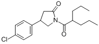 CAS 登录号：137427-77-1， 4-(4-氯苯基)-1-(2-丙基戊酰基)吡咯烷-2-酮