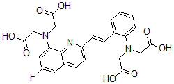 CAS#: 137550-81-3, 2-[[2-[(E)-2-[8-(Bis(Carboxymethyl)Amino)-6-Fluoroquinolin-2-Yl]Ethenyl]Phenyl]-(Carboxymethyl)Amino]Acetic Acid