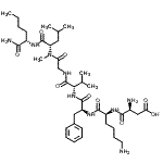 CAS 登录号：137565-28-7， L-alpha-天冬氨酰-L-赖氨酰-L-苯丙氨酰-L-缬氨酰甘氨酰-N-甲基-L-亮氨酰-L-正亮氨酰胺