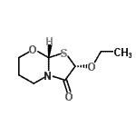CAS 登录号：137578-96-2， (2S,8aR)-2-乙氧基二氢-5H-[1,3]噻唑并[2,3-b][1,3]恶嗪-3(2H)-酮