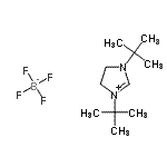 CAS 登录号：137581-21-6， 1,3-二(2-甲基-2-丙基)-4,5-二氢-1H-咪唑-3-鎓四氟硼酸盐