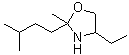 CAS 登录号：137796-06-6， 4-乙基-2-甲基-2-(3-甲基丁基)-1,3-恶唑烷