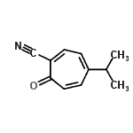 CAS 登录号：13785-60-9， 4-异丙基-7-氧代-1,3,5-环庚三烯-1-甲腈