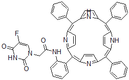 CAS 登录号：137861-86-0， 5-氟-3,4-二氢-2,4-二氧代-N-(2-(10,15,20-三苯基-21H,23H-卟吩-5-基)苯基)-1(2H)-嘧啶乙酰胺