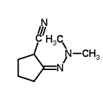 CAS 登录号：137919-88-1， (2Z)-2-(二甲基亚肼基)环戊烷甲腈