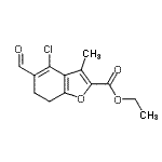 CAS#: 137987-76-9, Ethyl 4-Chloro-5-Formyl-3-Methyl-6,7-Dihydro-1-Benzofuran-2-Carboxylate