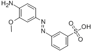 CAS 登录号：138-28-3， 3-[2-(4-氨基-3-甲氧基苯基)偶氮]-苯磺酸