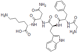 CAS 登录号：138149-60-7， N2-[N2-[N-(N-甘氨酰-L-苯丙氨酰)-L-色氨酰]-L-天冬氨酰胺酰]-L-赖氨酸