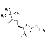 CAS 登录号：138168-22-6， 甲基2,3-二脱氧-5-O-(2,2-二甲基丙烷酰基)-3-氟-alpha-D-赤式-呋喃戊糖苷