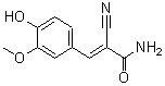 CAS 登录号：138175-49-2， (2E)-2-氰基-3-(4-羟基-3-甲氧基苯基)丙烯酰胺