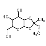 CAS 登录号：138196-19-7， 1,2-O-(1-甲氧基乙基亚基)吡喃己糖