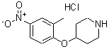 CAS#: 138227-67-5, 4-(2-Methyl-4-Nitrophenoxy)Piperidine Hydrochloride (1:1)