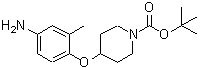 CAS 登录号：138227-69-7， 4-(4-氨基-2-甲基苯氧基)-1-哌啶羧酸叔丁酯
