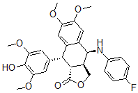 CAS#: 138355-97-2, (3aS,4S,9R,9aR)-4-[(4-Fluorophenyl)Amino]-9-(4-Hydroxy-3,5-Dimethoxyphenyl)-6,7-Dimethoxy-3a,4,9,9a-Tetrahydro-3H-Naphtho[3,2-c]Furan-1-One